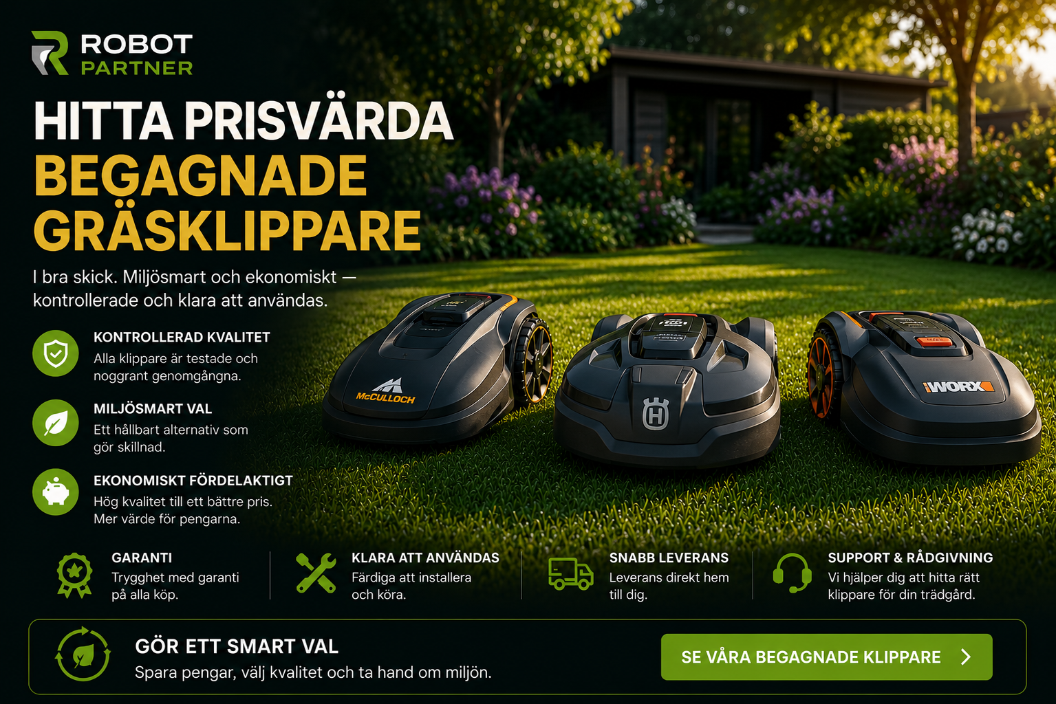 Köp begagnad gräsklippare