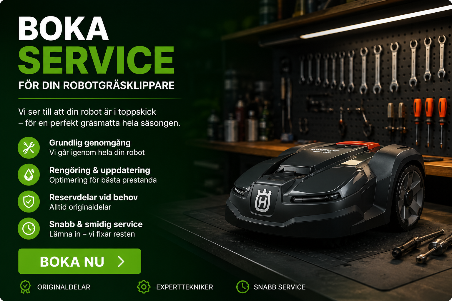 Boka Service Online – Robotgräsklippare